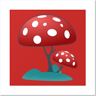 MUSHROOM TREE Posters and Art